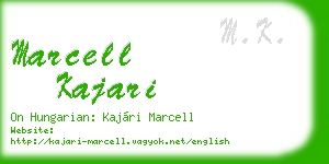 marcell kajari business card